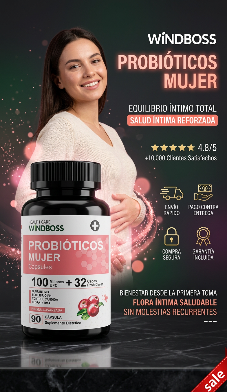 WINDBOSS Probióticos Mujer — hero