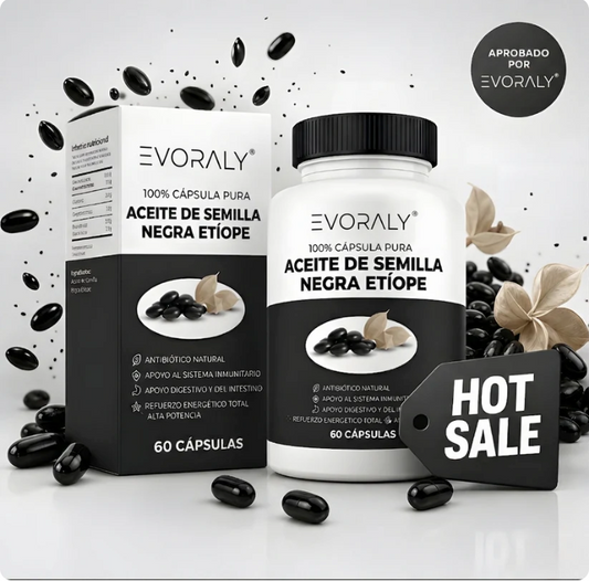 Aceite de Semilla Negra Etíope 4,64% Timoquinona - 60 Cápsulas