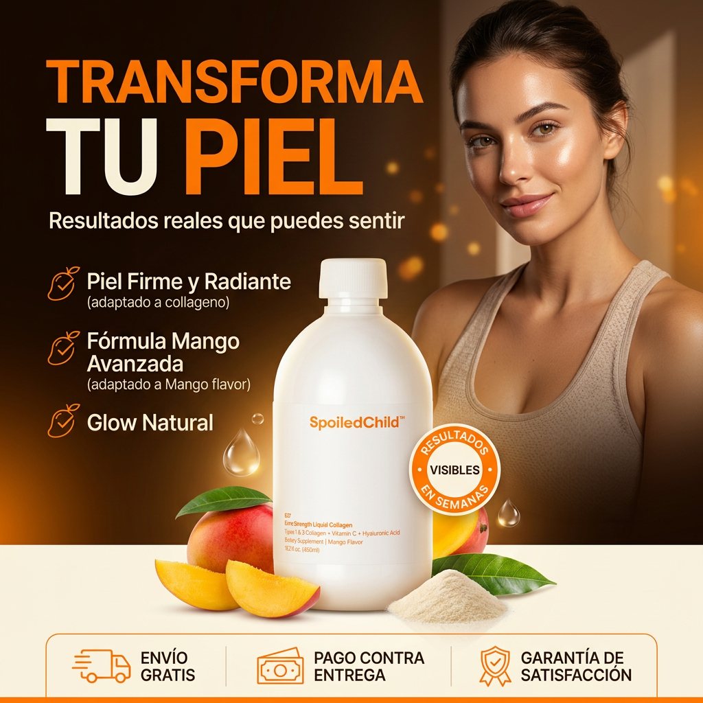 Colágeno Líquido Mango — Transforma tu piel