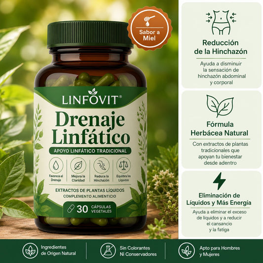 Linfovit Drenaje Linfatico - frasco 30 capsulas vegetales