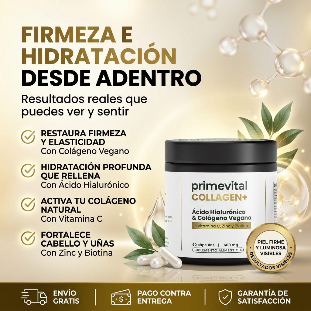 PRIMEVITAL Collagen+ Colágeno Vegano 60 Cápsulas
