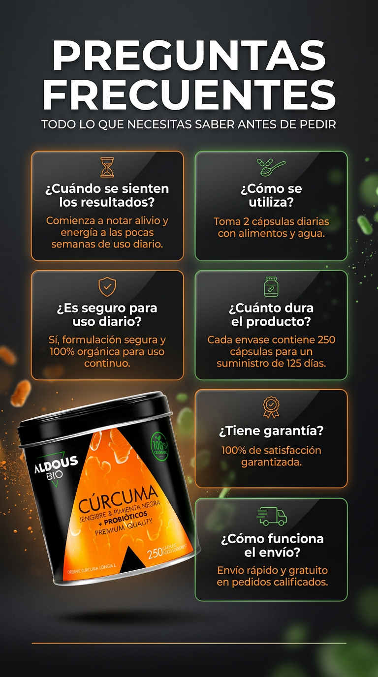 CÚRCUMA — Preguntas frecuentes