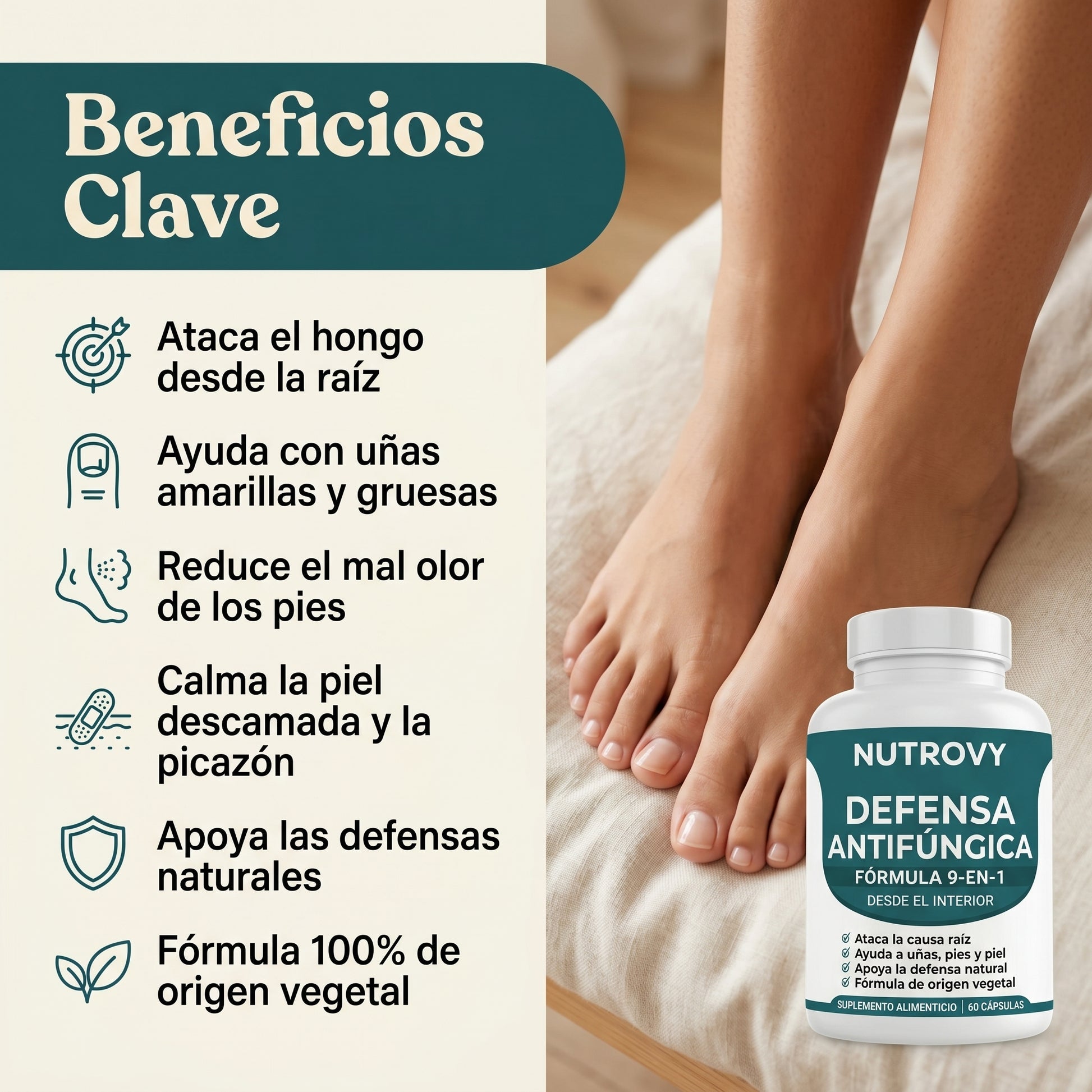 Fungus Eliminator — Beneficios clave