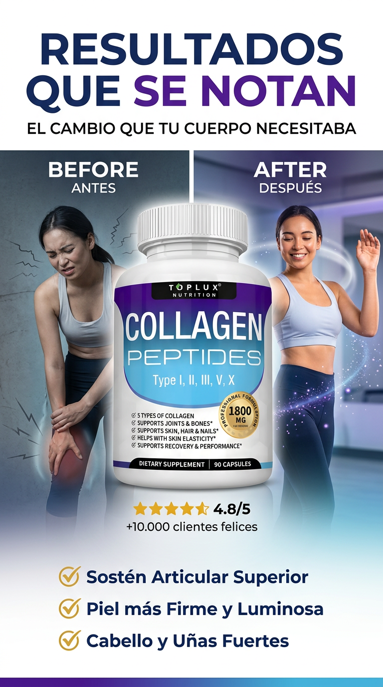 Multi Collagen Peptides — Resultados que se notan: piel firme, cabello fuerte, articulaciones sanas