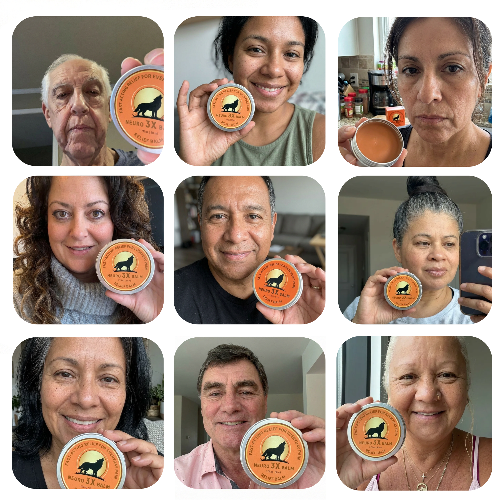 NeuroBalm 3X — Personas reales · Más de 121.000 frascos vendidos